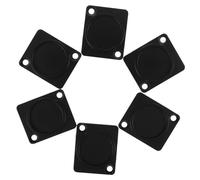 BESTOMZ Lot de 6 Caches-poussière Xlr en Métal pour Connecteur de Châssis Audio, Plaque Vierge pour Montage en Rack, Protection Anti-poussière pour Panneau Mural et Connecteur