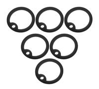BESTOMZ Lot de 6 Manchons en Silicone Noir pour Porte-étiquette Chien, Bagues Silencieuses Bruit pour Médailles D'identification, Protection Rayures, Accessoires pour Colliers d'animaux