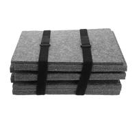 BESTOMZ Lot de 6 Plateaux Empilables en Feutre Gris pour Trieur de Pièces de Puzzle 1000 Pièces, Organisateur Portable et Séparateur Pratique pour Rangement de Puzzles Adultes et Garçon