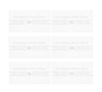 BESTOMZ Lot de 6 Vitres en Verre Résistant Haute Température pour Couvercle D'alarme Incendie Manuelle, Panneau Antivandale, Insert de Sécurité pour Système de Bâtiment Intérieur