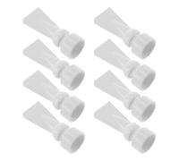 BESTOMZ Lot de 8 Buses à Bec de Canard Rotatives en Plastique Blanc 25 Mm pour Pompe D’Aquarium, Raccord de Sortie D’Eau pour Aquariums Eau Douce et Eau de Mer, Buse Ajustable