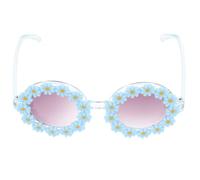 BESTOMZ Lunettes de Soleil Design Unique Marguerite Bleu Légères en PC Garçon et Filles UV pour Plage et Fêtes pour Garçons et Filles
