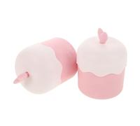 BESTOMZ Machine à Bulles Portable Visage 2 Pcs en Plastique Rose Fonctionnement Simple pour Voyage et Soin du Visage des Femmes