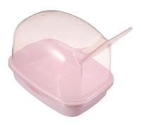 BESTOMZ Maison de Toilette en Plastique pour Hamster et Hérisson, Bac à Sable Rose Favorable Bien-être, Design Simple et Élégant, pour Cage d'animaux