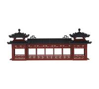 BESTOMZ Maquette de Pavillon Miniature, Modèle de Microarchitecture en Plastique, pour Micro Jardin et Miniature Garden, Architecture Chinoise, Design Traditionnel, Détails Complexes,