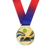 BESTOMZ Médaille de Tennis en Métal Doré 7 Cm, Décoration Sportive pour Récompenses et Compétitions, Présent de Fête, Accessoire Tennis Polyvalent, Médaille de Récompense Sportive