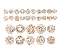 BESTOMZ Mini Broches Décoratives Accessoires DIY Lot de 30 en Alliage avec Cristaux, Épingles pour Vêtements Simples et Élégantes pour Jupes et Nombreuses Occasions