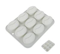 BESTOMZ Moule Silicone Forme de Graine de Café 9 Cavités Antiadhésif pour Pâtisserie Créative et Décoration de Desserts DIY Cuisine