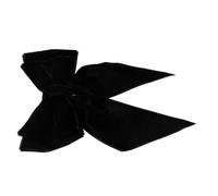 BESTOMZ Nœud Polyvalente pour Femme en Tissu Velours Noir, Légère et Résistante, Accessoire Double Usage pour Col de Chemise et Robe, 10X10X2 CM, Usage Quotidien