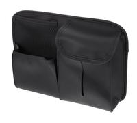 BESTOMZ Organisateur D'appuie-tête de Voiture en Pu et Toile, Facile à Installer, Élégant et Gain de Place pour Téléphone et Mouchoirs, pour Conduite