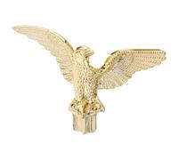 BESTOMZ Ornement de Mât de Drapeau Aigle en Matériau Solide, Tête d'aigle Adaptée pour Salles de Conférence et Espaces Extérieurs, Décoration Artisanale pour Drapeaux