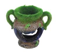 BESTOMZ Ornement Fleurs en Flocage pour de Pot Ne Résine et ou Aquarium Cassé Décoratif Décolore Pas d'eau Douce ou Mer