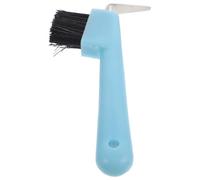 BESTOMZ Outil de Nettoyage des Sabots de Cheval Cure-pied en Fer Antirouille et Brosse en Crin, Poignée Souple Confortable, Accessoire de Toilettage Portable pour Soins Couleur Aléatoire