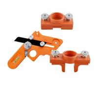 BESTOMZ Outil de Placage de Chants en Plastique Orange, Applicateur de | Réduit le Décollement des Bords, Gère Colles Blanches et Thermofusibles, Application Uniforme