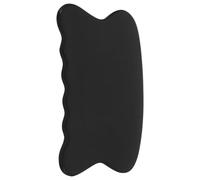 BESTOMZ Outil Gua Sha en Corne de Buffle Noire Naturelle, Planche de Grattage Ergonomique de Poisson, Portable et Multifonction pour Massage Visage et Corps, Idéal pour Voyage et Usage