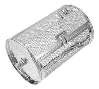 BESTOMZ Panier Grillade Rotatif en Acier Inoxydable pour Barbecue, Tambour Rotatif pour Griller Graines de Melon et Cacahuètes, pour Soirées Barbecue