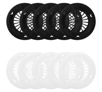 BESTOMZ Paniers Égouttoirs Plastique Lot de 10 Supports pour Assiettes en Carton Rainures, Accessoires Réutilisables pour Pique-Niques, Barbecue, Dîner en Plein Air