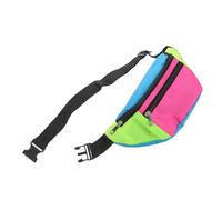BESTOMZ Paquet Banane Femme Rétro Ceinture Néon Réglable, Léger en Polyester, Compartiments Spacieux pour Randonnée et Déplacements Quotidiens