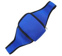 BESTOMZ Paquet Banane Porte-microphone Portable en Tissu Étanche Bleu, Mini Pochette Ceinture pour Microphone de Fitness et Yoga, Paquet de Sport Léger pour Entraînements et Cours de
