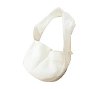 BESTOMZ Paquet de Transport pour Chat Petit, Bandoulière en Toile Respirante, Porte-Chat Portable Blanc Petit Modèle Jusqu’à 8 Kg, Sécurisé Boucles Antievasion, pour Sorties et Voyages