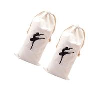 BESTOMZ Paquet Multifonction pour Ballerine Cordon de Serrage en Tissu Doux, Lot de 2 Paquet de Rangement pour Chaussures de Danse Adaptés aux Cours de Ballet