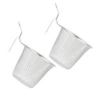 BESTOMZ Passoire à Fondue Chinoise en Acier Inoxydable Argenté Multifonctionnelle 2pcs pour Cuisson de Nouilles et Hot Pot Filtration