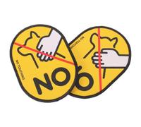 BESTOMZ Patch D’Avertissement pour Chien à Coller, Toile | Veste et Laisse, Adhésif, Résistant aux Intempéries, Aide à Signaler les Limites, Usage Public