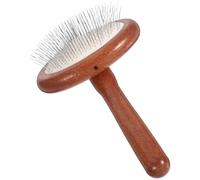 BESTOMZ Peigne en Bois de Hêtre Petit Format pour Chiens - Brosse à Carder Dents Longues Anti-nœuds, Outil de Toilettage Naturel pour Poils Courts et Longs, Adapté aux Golden Retrievers