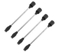 BESTOMZ Perche de Pulvérisation en Acier Inoxydable 23 Cm Extensible, Lot de 4 Baguettes de Pulvérisateur de Jardin, Tige Télescopique Compatible pour Irrigation Potager et Arroseur