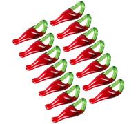 BESTOMZ Perles Piment Rouge Mini en Verre, Lot de 50 pour Bijoux DIY