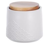 BESTOMZ Petite Urne Funéraire en Céramique Blanche pour Animaux de Compagnie, Boîte Commémorative pour Cendres, Dents et Poils de Chien et Chat, Urne Souvenir Compacte pour Animaux