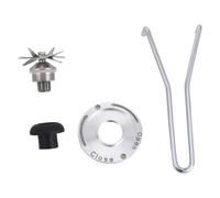 BESTOMZ Pièce de Rechange pour Lame de Mixeur en Acier Inoxydable, Ensemble de Lames 8 Feuilles, Kit Écrou, pour Bols de Mixeur 2 L, Nettoyage Facile, Fonctionnement Stable