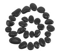 BESTOMZ Pierre à Barbecue Naturelle en Galets de Cuisson pour Grillades Noirs en Stéatite, Poids 1kg, Facile D'entretien, pour Décoration Intérieure et Cuisson Barbecue