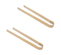 BESTOMZ Pince à Crottes pour Chien et Chat 50 Cm en Bambou Naturel, Lot de 2, Ramasse-excréments Solide et Portable, Nettoyeur Pratique pour Litière et Espaces Extérieurs