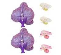 BESTOMZ Pinces à Chaussures Orchidées 3 Paires en Plastique, Clips Amovibles Élégants pour Sandales D'été et Mariage, Ajustement Sécurisé et Design Unique