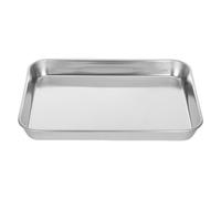 BESTOMZ Plaque de Cuisson Facile à Utiliser en Acier Inoxydable 304 pour Four, Plateau à Gâteau Plat Fond Simple pour Pâtisserie et Cuisson en Extérieur