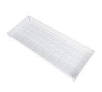 BESTOMZ Plateau de Drainage en Plastique Épaissi pour Pots, Blanc | Résine à Grain Sculpté, Réservoir D’eau Intégré, Usage Intérieur et Maison