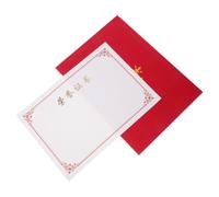 BESTOMZ Pochette de Certificat Rouge en Carton pour Certificats de Reconnaissance Professionnelle et Scolaire, Protège Papier de Récompense, Design Élégant pour Cérémonies et Événements