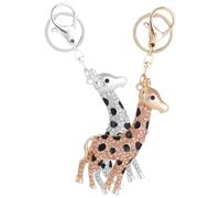 BESTOMZ Porte-clés Soleil Girafe en Alliage Décoration Suspendue 2pcs Chic et Multifonction Finition Délicate et Accessoire Mode et Artisanal pour Paquet