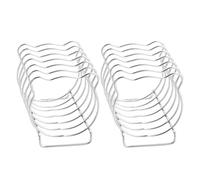BESTOMZ Porte en Acier Inoxydable Argenté 2pcs Design Ours, Support à Toasts Robuste et Élégant Cuisine et Petit-déjeuner en Famille