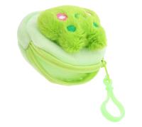 BESTOMZ Porte-Monnaie pour Garçon et Filles en Peluche Douce Forme Grenouille Verte, Petite Pochette Décorative pour Écouteurs et Clés, Paquet de Rangement Compact et Léger Présent