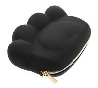 BESTOMZ Porte-Monnaie Silicone Forme Patte de Chat Noir, Paquet à Main Portable Multifonctionnel pour Femme et Garçon et Filles, Design et Pratique pour Pièces et Petits Objets