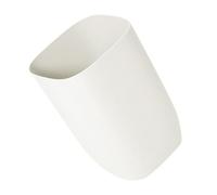 BESTOMZ Poubelle Cuisine Blanche en Pp Solide et Robuste, Design Moderne, pour Bureau et Maison, Corbeille à Déchets Simple et Pratique