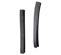BESTOMZ Rail Anti-Collision en Caoutchouc Silicone pour Skateboard, Bande de Protection Facile à Installer, Paire pour Planches Noires, Protection Renforcée du Plateau