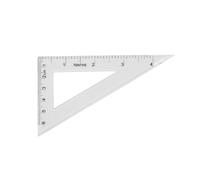 BESTOMZ Règles en Plastique Transparent Transport Pratique Ensemble de 4 15 Cm Rapporteur et Équerre pour Fournitures Scolaires pour Étudiants et Architectes