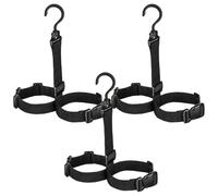 BESTOMZ Sangles Réglables en Nylon Noir 3pcs pour Sécher Les Bottes de Pêche et Organiser Les Moufles, Accessoires Randonnée Camping