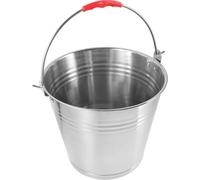 BESTOMZ Seau à Fourrage en Acier Inoxydable 10l Poignée Seau Multifonction pour Alimentation et Eau de Chevaux Robuste pour Usage Équestre et Écurie 30 Cm pour Chevaux et Poulains