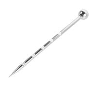 BESTOMZ Sonde de Prélèvement de Sol en Acier Inoxydable, Surveillance | Résistante à Rouille, Tige 28x3x1cm, pour Écoles et Fermes, Finition Argenté