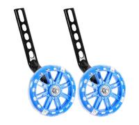 BESTOMZ Stabilisateurs Roues Vélo pour Alliage et Filles Garçon D'aluminium et PP, Installation Facile Auxiliaires Robustes Bleues pour Apprentissage Sécurisé