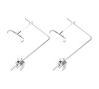 BESTOMZ Support de Lampe Aquarium Réglable en Alliage D’Aluminium 20x30 Cm, Rehausseur Suspendu pour Éclairage Plantes et Coraux, Compatible Eau Douce et Eau de Mer, Kit 1 Paire Bras